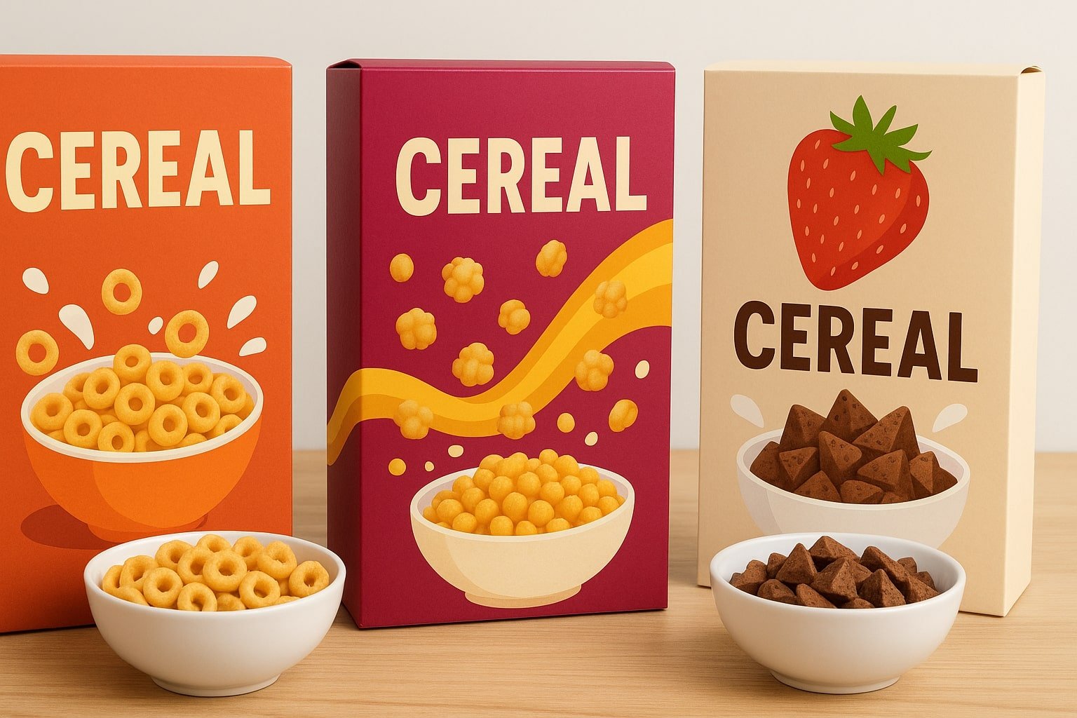 Stylish Custom Cereal Boxes | Custom Printed Food Packaging in USA